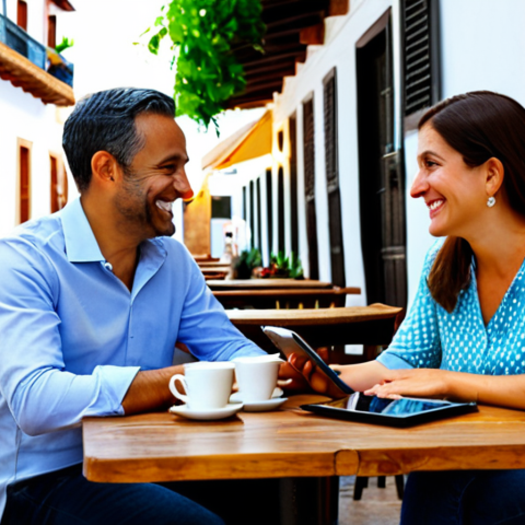 부의 대화에 적합한 시간 선택하기 - **Image Prompt 1: The Serene Financial Dialogue**
    A Spanish-speaking couple in their late 30s to...
